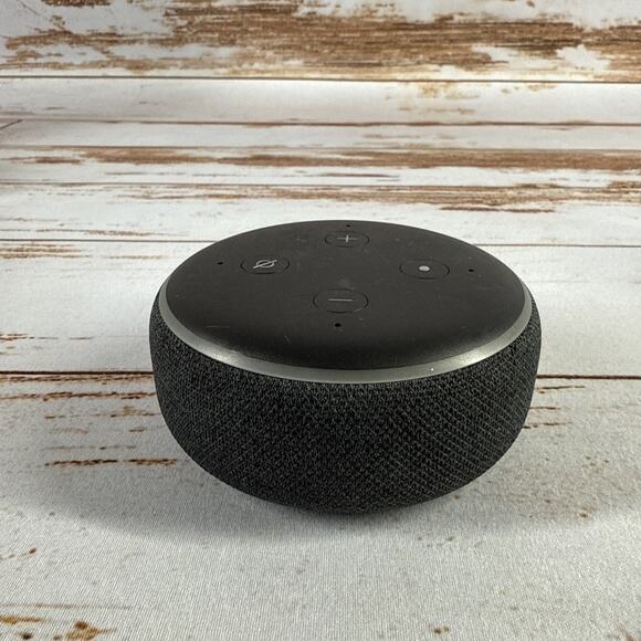 Amazon Echo Dot 3rd Gen C78MP8 Smart Speaker – Black No AC Adapter Used - Picture 2 of 4